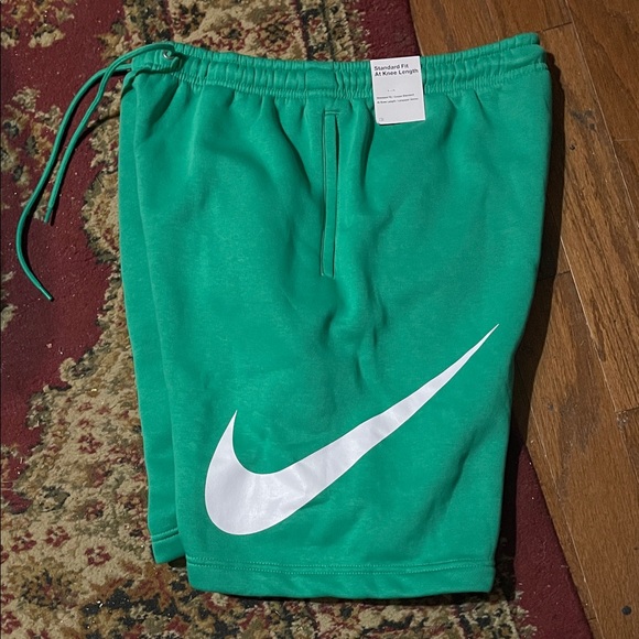 Nike Other - Nike Green Cargo Shorts with White Swoosh